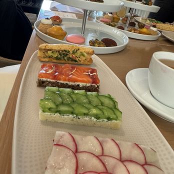 Knife Pleat - High tea delectables - French Near Me - Costa Mesa, California Knife Pleat - High tea delectables - French Near Me - Costa Mesa, California