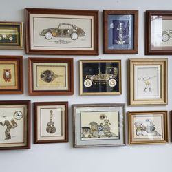 Watchbands 'N' More - The wonderful wall of watch parts artwork. I like the top right one in corner.. = A Corvette