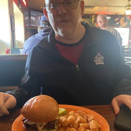 Brisket burger. Brisket burger.