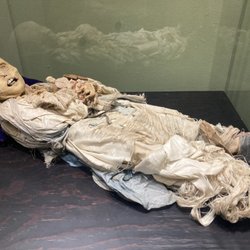 Ex convento Dieguino - One of about 6 mummified humans on display