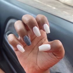 Sunny Nail salon - I did tips with SNS. They came out great as you can see.