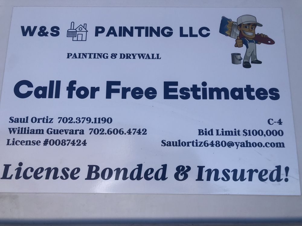 W&S PAINTING AND DRYWALL Las Vegas, Nevada Painters Phone Number