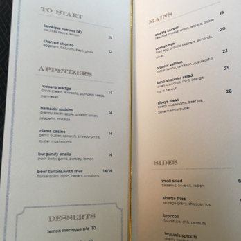 Aloette - All-Day Menu - French Near Me - Toronto, Ontario