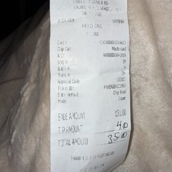 Eyebrow Threading Studio - Receipt