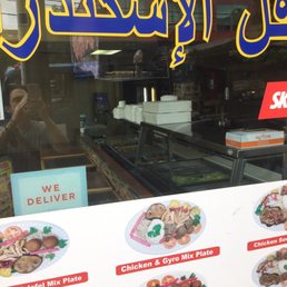 Look inside you'll see food but the place is not open