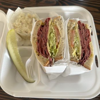 Gem Gourmet Meats - Cold Pastrami w/ Mac salad - Seafood Markets Near Me - Fullerton, California Gem Gourmet Meats - Cold Pastrami w/ Mac salad - Seafood Markets Near Me - Fullerton, California