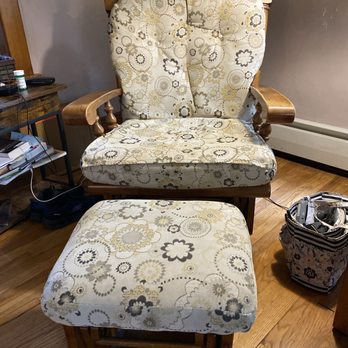 Domestic Diva - My dad's favorite rocker glider got a facelift! - Auto Upholstery Near Me - Plattsburgh, New York