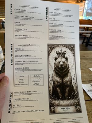 Menu photo 8 Bear King Brewing Co. Marble Falls, TX Menu photo 8 Bear King Brewing Co. Marble Falls, TX