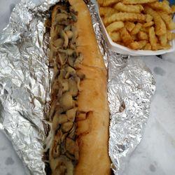 Paradise Bay - The 12 inch Cheesesteak definitely feeds Two!