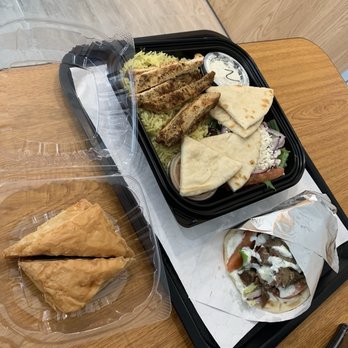 Gyro & Grill - Our meals with Baklava for a sweet treat! - Mediterranean Near Me - Northlake, Texas
