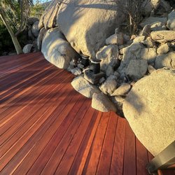 Parkway Construction Services - Stained Redwood Deck