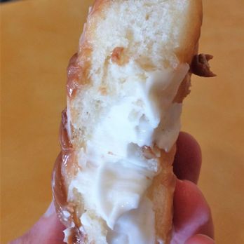 Donut King - Donut King 1/1/21: Cream filled Donut with Nutella and Walnuts - Donuts Near Me - Winter Park, Florida