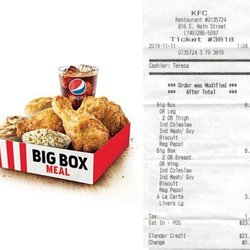 KFC - No BIG BOX here