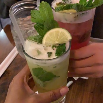 Spicy Shallot - Mango Sake Mojito & Pomegranate Sake Mojito - Thai Near Me - Elmhurst, New York Spicy Shallot - Mango Sake Mojito & Pomegranate Sake Mojito - Thai Near Me - Elmhurst, New York