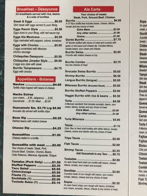Menu photo 1 El Jimador 2 Hobart, IN
