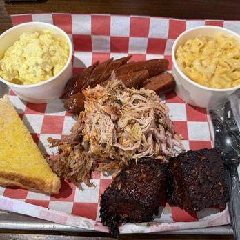 Smokints BBQ & Bar - 3 meat combo, Jalapeno sausage, pulled pork, brisket burnt ends - Barbeque Near Me - Las Vegas, Nevada Smokints BBQ & Bar - 3 meat combo, Jalapeno sausage, pulled pork, brisket burnt ends - Barbeque Near Me - Las Vegas, Nevada