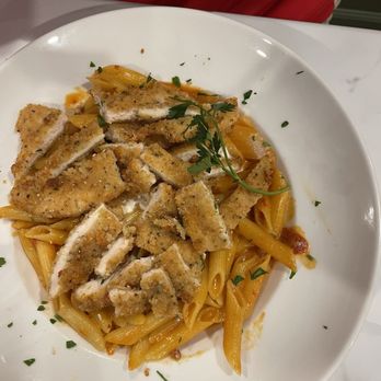 Apulia Risto-Pizza - Chicken cutlet and Penne in Vodka Sauce. - Italian Near Me - Franklin, New Jersey Apulia Risto-Pizza - Chicken cutlet and Penne in Vodka Sauce. - Italian Near Me - Franklin, New Jersey