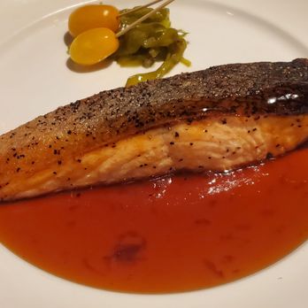 Nobu - New Zealand King Salmon with choice of Nobu Sauce (teriyaki) - Japanese Near Me - Las Vegas, Nevada Nobu - New Zealand King Salmon with choice of Nobu Sauce (teriyaki) - Japanese Near Me - Las Vegas, Nevada