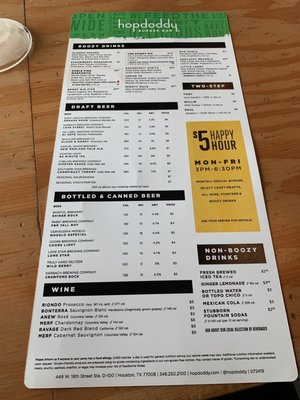 Menu photo 4 Hopdoddy Burger Bar Houston, TX Menu photo 4 Hopdoddy Burger Bar Houston, TX