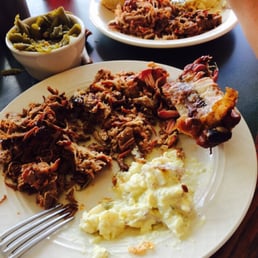 Brisket and Pork in the middle of no where! Brisket and Pork in the middle of no where!