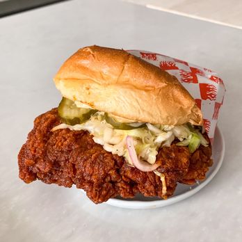 Howlin' Ray's - The Sando ($12), medium spice level, swiftly delivered via Postmates - Southern Near Me - Los Angeles, California Howlin' Ray's - The Sando ($12), medium spice level, swiftly delivered via Postmates - Southern Near Me - Los Angeles, California