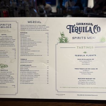 Savannah Tequila - Mezcal and tequila flights - Mexican Near Me - Savannah, Georgia