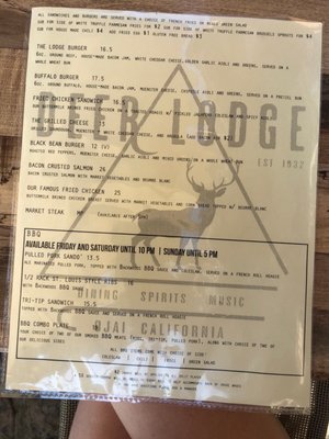Menu photo 6 Ojai Deer Lodge Ojai, CA