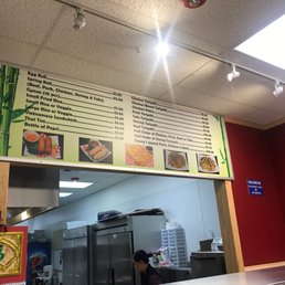 the menu of the restaurant