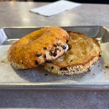 Bagelry & Brew - Incredible cheddar works bagel! - Pizza Near Me - La Verne, California Bagelry & Brew - Incredible cheddar works bagel! - Pizza Near Me - La Verne, California