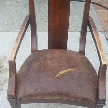 Nunez Upholstery - Before & after chair photos - Furniture Reupholstery Near Me - Long Beach, California