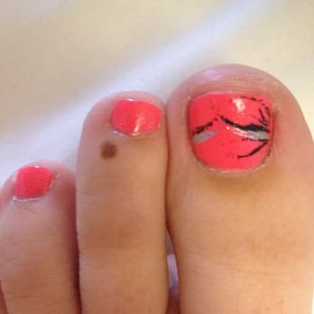 Johnstown Nail Salon - The horrible "design" I was charged 5 dollars for. - Nail Salons Near Me - Johnstown, New York Johnstown Nail Salon - The horrible "design" I was charged 5 dollars for. - Nail Salons Near Me - Johnstown, New York