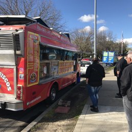 a red food truck a red food truck
