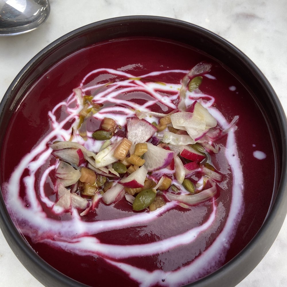 Waxlight Bar A Vin - Beet gazpacho - Wine Bars Near Me - Buffalo, New York Waxlight Bar A Vin - Beet gazpacho - Wine Bars Near Me - Buffalo, New York