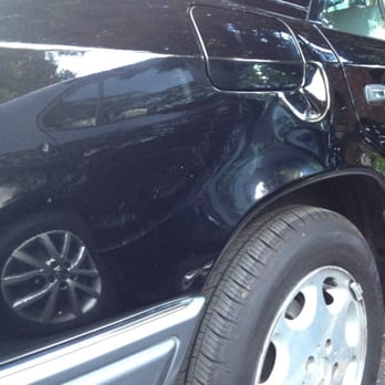 Superior Paintless Dent Removal - Dent on quarter panel (before) - Mobile Dent Repair Near Me Superior Paintless Dent Removal - Dent on quarter panel (before) - Mobile Dent Repair Near Me