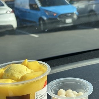 Hui Lau Shan - A1. Jumbo Mango Chewy Ball / Jumbo 芒の丸子 - Desserts Near Me - Cupertino, California Hui Lau Shan - A1. Jumbo Mango Chewy Ball / Jumbo 芒の丸子 - Desserts Near Me - Cupertino, California