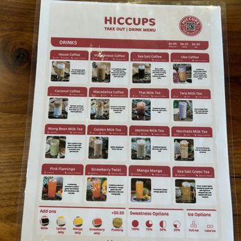 Hiccups - Menu - Coffee & Tea Near Me - Long Beach, California Hiccups - Menu - Coffee & Tea Near Me - Long Beach, California