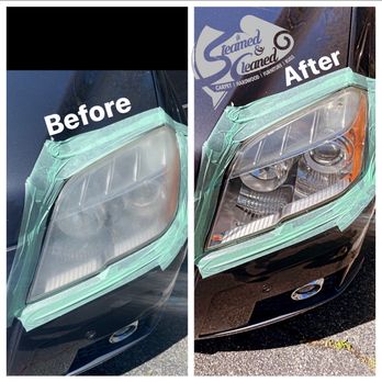 Steamed And Cleaned  - Headlight Restoration! - Carpet Cleaning Near Me