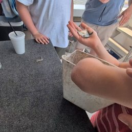 Another fish we caught, we got to touch. Along with a croaker fish not pictured,we got to hear make it's croaking sound. Another fish we caught, we got to touch. Along with a croaker fish not pictured,we got to hear make it's croaking sound.