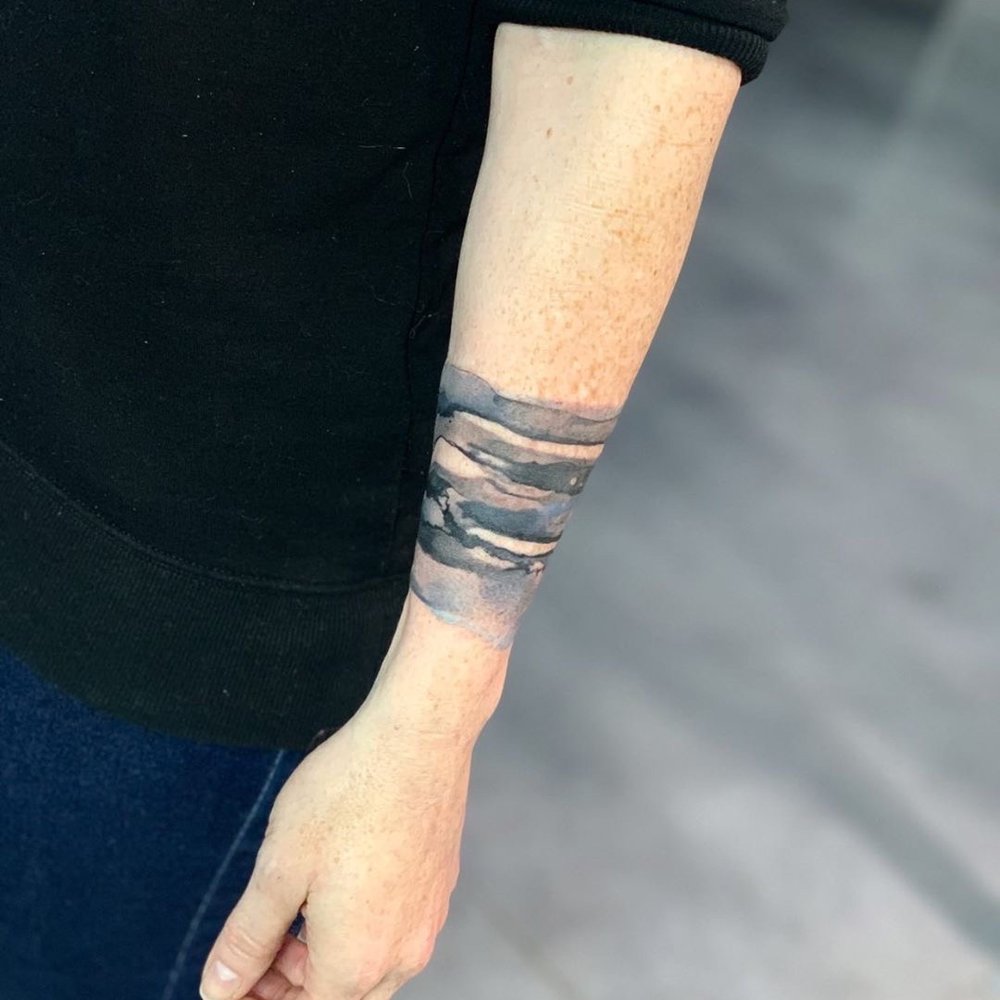 The Tattoo Dojo - Watercolor tattoo by Gabrielle - Tattoo Near Me The Tattoo Dojo - Watercolor tattoo by Gabrielle - Tattoo Near Me