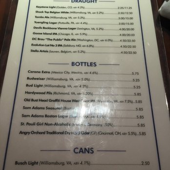 The Tombs - I was very happy with the prices they had for the beer! - New American Near Me - Washington, DC, District of Columbia