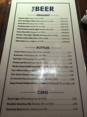 Menu photo 3 The Tombs Washington, DC, DC