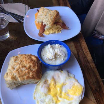 Biscuit Head - Biscuit, grits, biscuit bacon, egg, and cheese - Bakeries Near Me - Asheville, North Carolina Biscuit Head - Biscuit, grits, biscuit bacon, egg, and cheese - Bakeries Near Me - Asheville, North Carolina