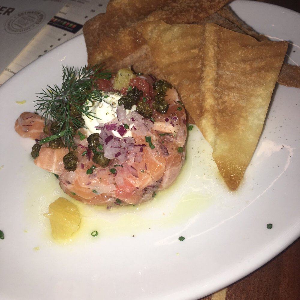 Cutwater Spirits - Salmon Tartare on HH for $7. - Distilleries Near Me - San Diego, California
