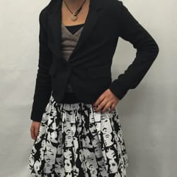 Desideratum Design - A student from my "After School Sewing Club for Kids" class in her skirt created in this class.