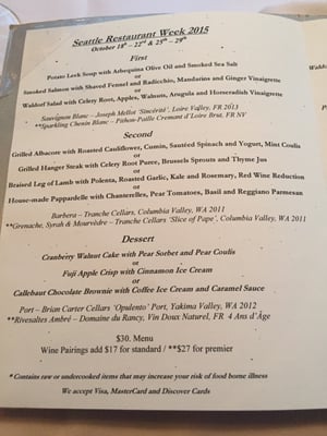 Menu photo 8 Nell's Restaurant Seattle, WA Menu photo 8 Nell's Restaurant Seattle, WA