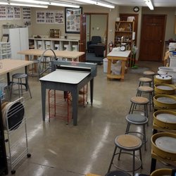 Turning Clay Pottery Studio - 7 pottery wheels, tools, slab roller, glazing station, work tables & ware racks plus bisque and glaze firings.