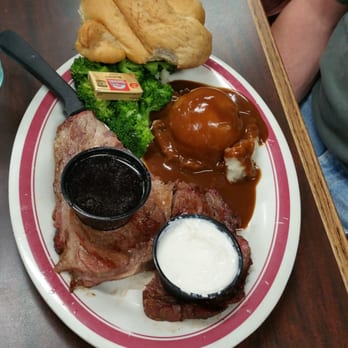 The Grille Restaurant - 8 0z Prime rib smoked with salad 15.99 - Barbeque Near Me - Tremonton, Utah The Grille Restaurant - 8 0z Prime rib smoked with salad 15.99 - Barbeque Near Me - Tremonton, Utah