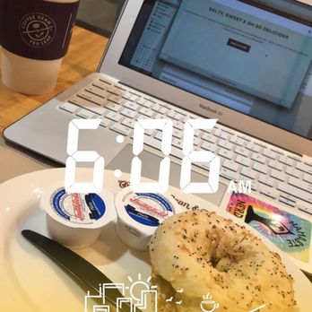 The Coffee Bean & Tea Leaf - Regular coffee (first one free when you download the coffee bean app & use my referral code- Mirel359) and a toasted everything bagel - Coffee & Tea Near Me - Long Beach, California The Coffee Bean & Tea Leaf - Regular coffee (first one free when you download the coffee bean app & use my referral code- Mirel359) and a toasted everything bagel - Coffee & Tea Near Me - Long Beach, California