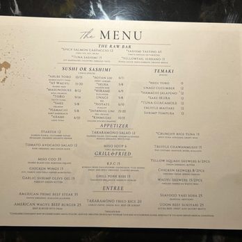 Takaramono - Their menu. - Sushi Bars Near Me - Oklahoma City, Oklahoma Takaramono - Their menu. - Sushi Bars Near Me - Oklahoma City, Oklahoma
