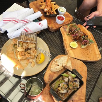 Parkview Kitchen & Spirits - Happy hour deliciousness. Calamari, fish and chips, tacos, muscles and mules! - New American Near Me - Cupertino, California Parkview Kitchen & Spirits - Happy hour deliciousness. Calamari, fish and chips, tacos, muscles and mules! - New American Near Me - Cupertino, California